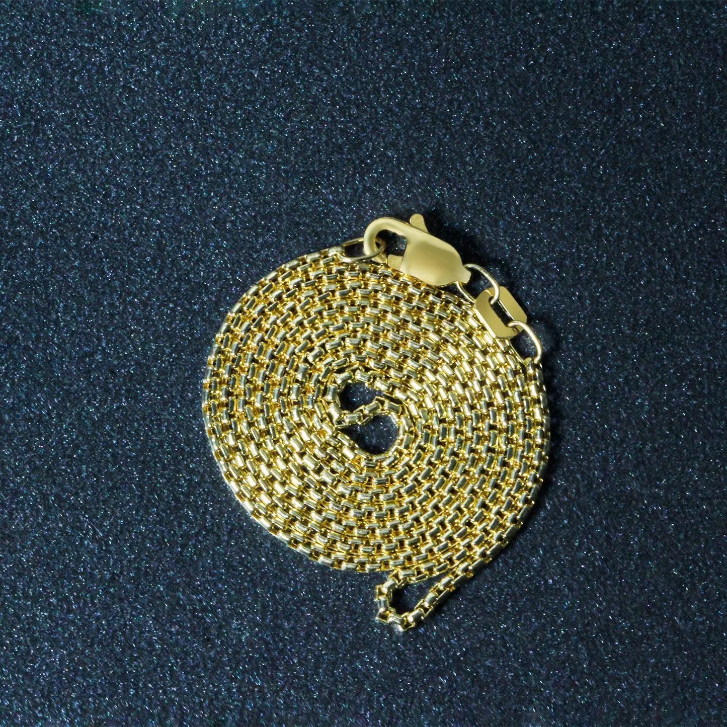 14k Yellow Gold Round Box Chain (1.3 mm) RCJ Chains  CELESTIA LUXE JEWELLERS