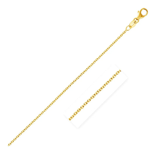 14k Yellow Gold Round Cable Link Chain (1.9 mm) RCJ Chains  CELESTIA LUXE JEWELLERS