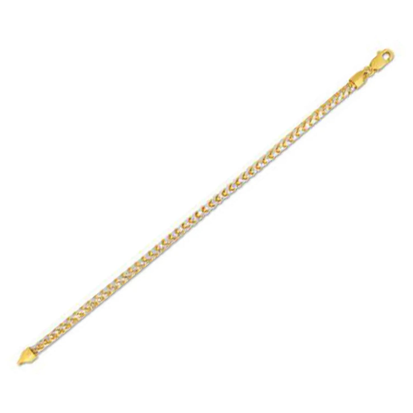 14k Yellow Gold Round Pave Franco Chain (4.00 mm) RCJ Chains  CELESTIA LUXE JEWELLERS