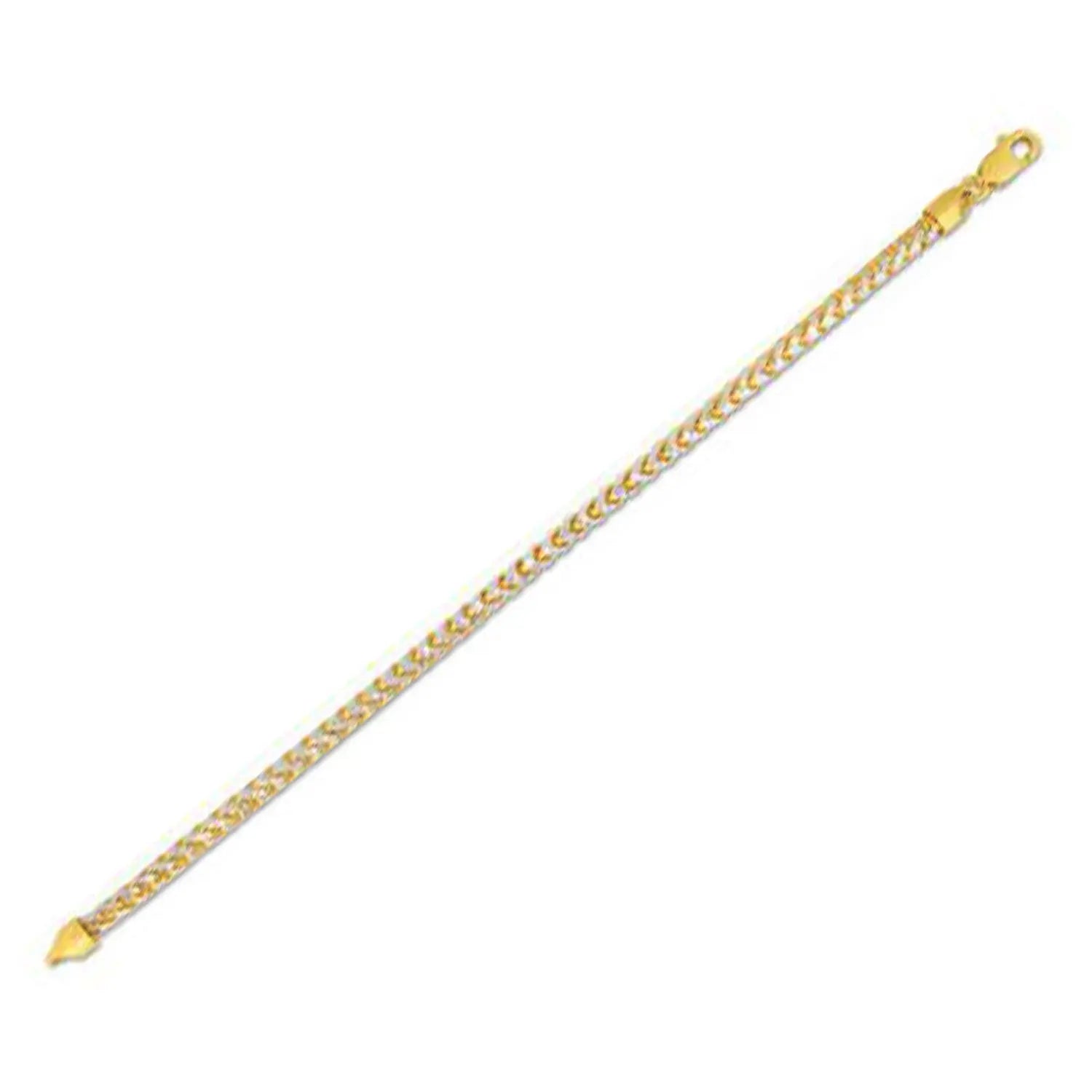 14k Yellow Gold Round Pave Franco Chain (4.00 mm) RCJ Chains  CELESTIA LUXE JEWELLERS