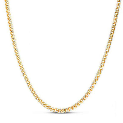 14k Yellow Gold Round Pave Franco Chain (4.00 mm) RCJ Chains  CELESTIA LUXE JEWELLERS