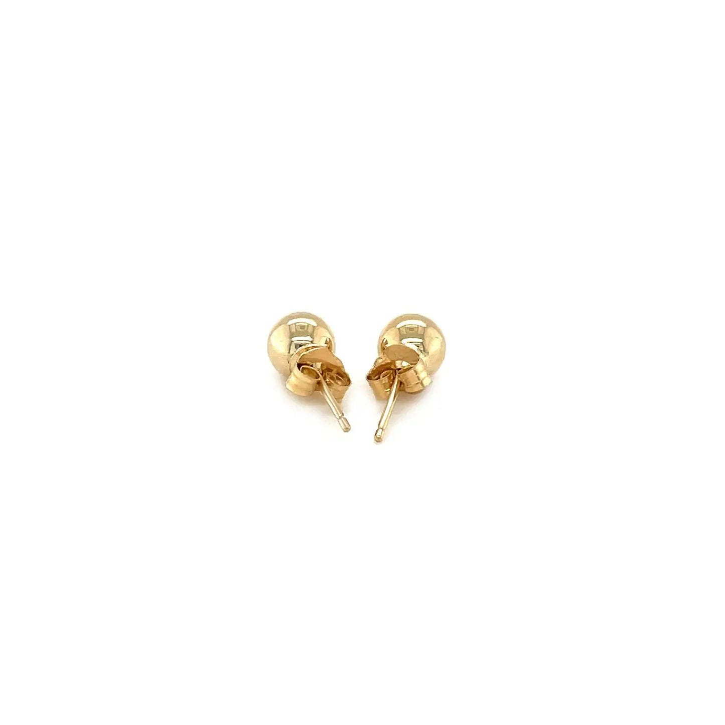 14k Yellow Gold Round Stud Earrings (5mm) RCJ Earrings  CELESTIA LUXE JEWELLERS