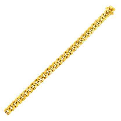 14k Yellow Gold Semi Solid Miami Cuban Chain (6.10 mm) RCJ Chains  CELESTIA LUXE JEWELLERS