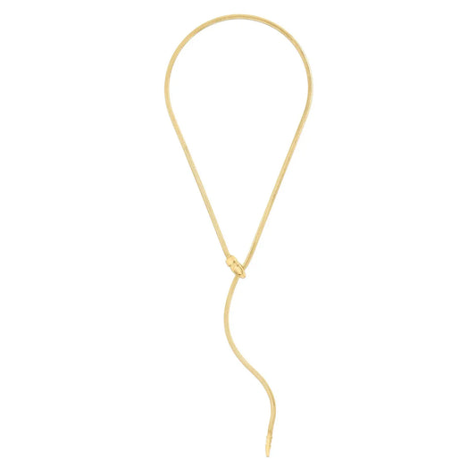 14k Yellow Gold Serpent Necklace RCJ Necklaces  CELESTIA LUXE JEWELLERS