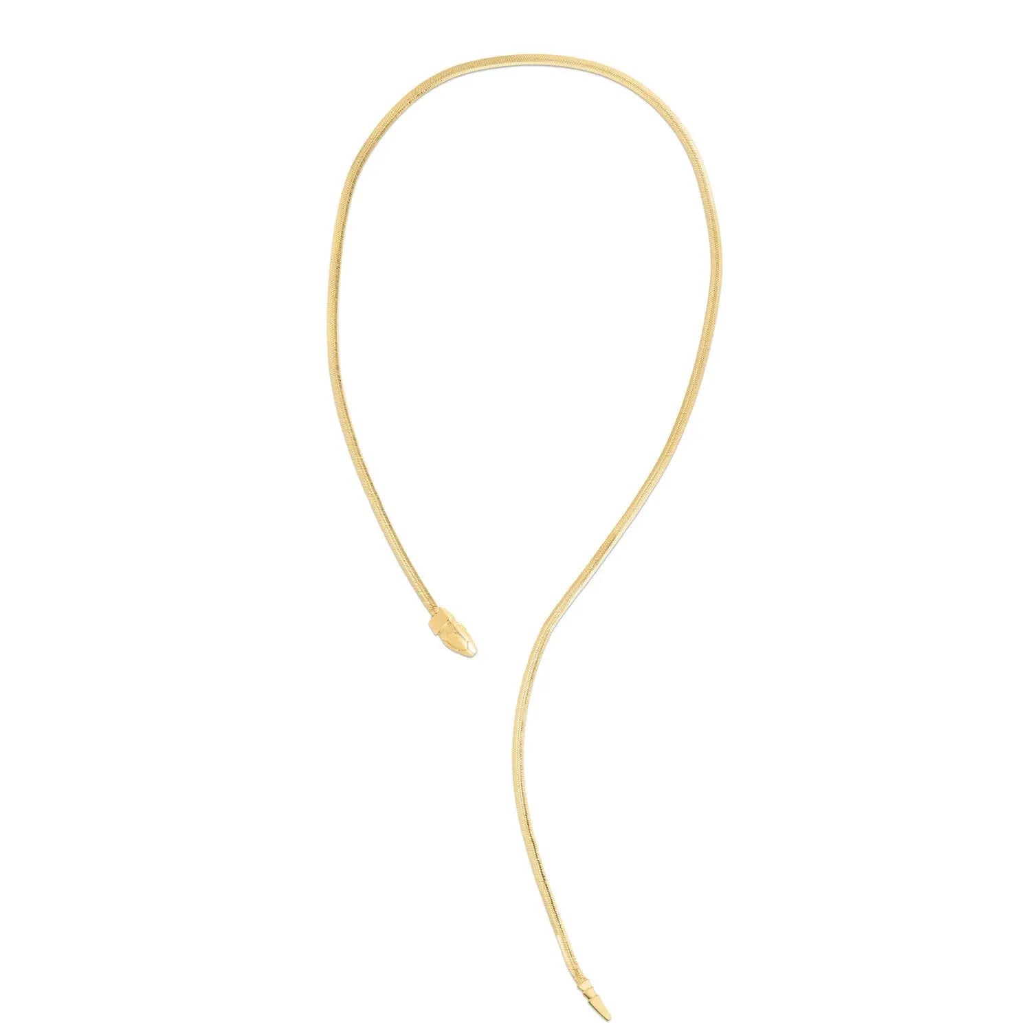 14k Yellow Gold Serpent Necklace RCJ Necklaces  CELESTIA LUXE JEWELLERS