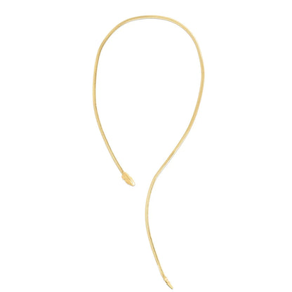 14k Yellow Gold Serpent Necklace RCJ Necklaces  CELESTIA LUXE JEWELLERS