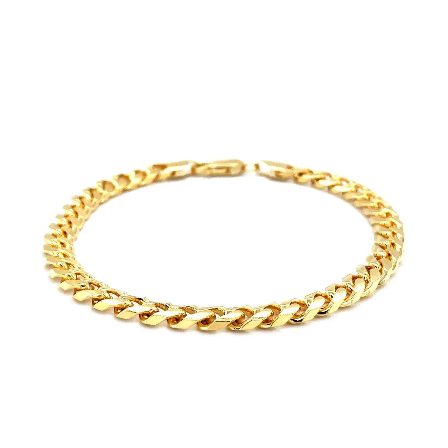 14k Yellow Gold Solid Miami Cuban Bracelet (6.00 mm) RCJ Bracelets  CELESTIA LUXE JEWELLERS