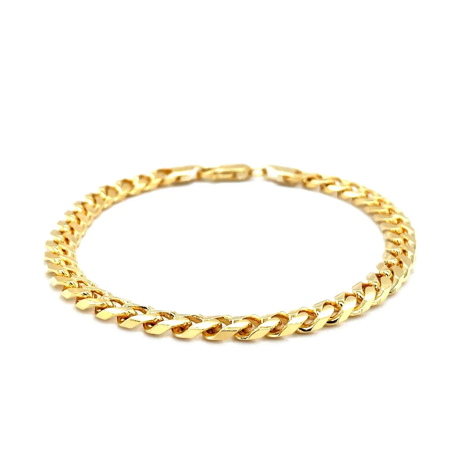 14k Yellow Gold Solid Miami Cuban Bracelet (6.00 mm) RCJ Bracelets  CELESTIA LUXE JEWELLERS