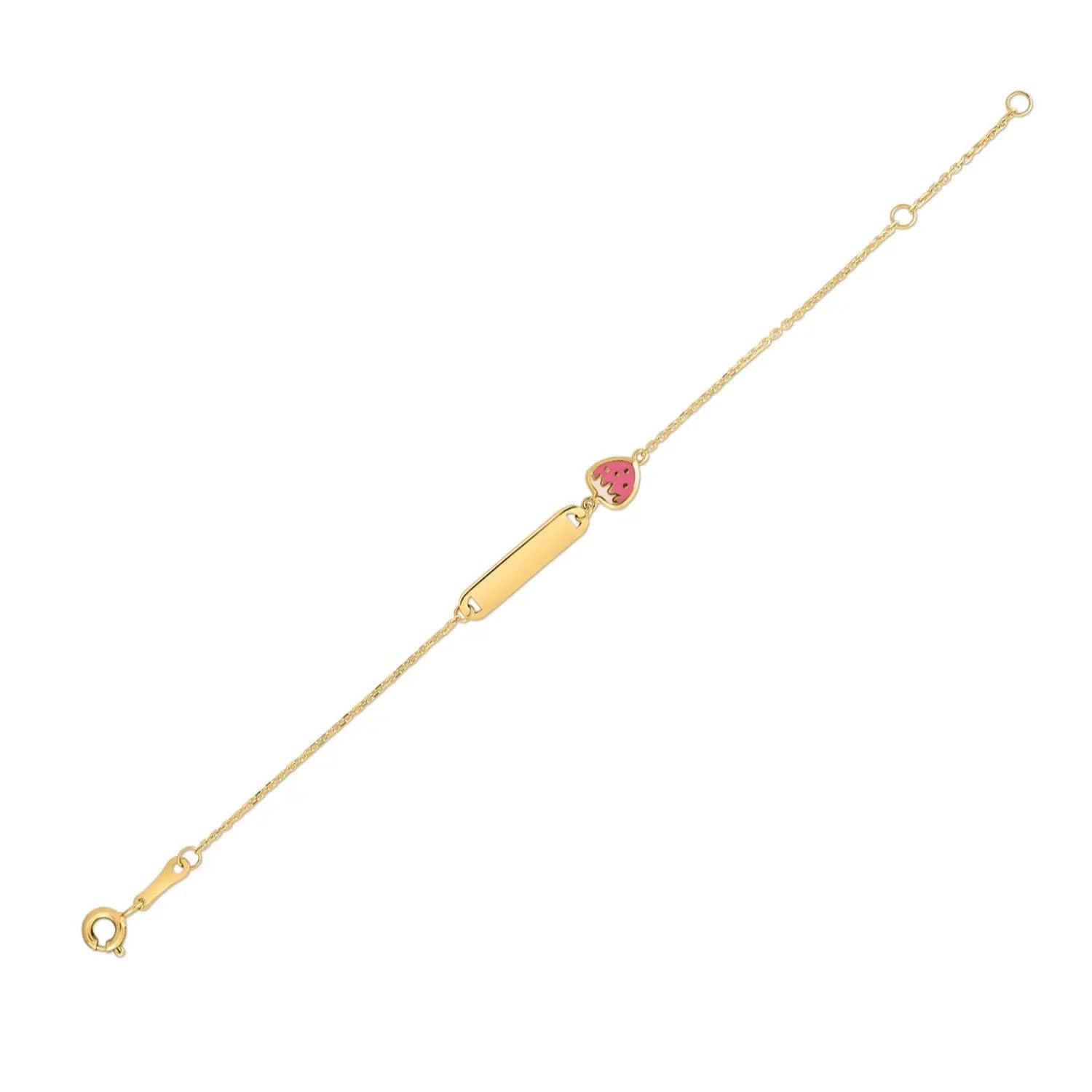 14k Yellow Gold Strawberry Childrens Bracelet (1.00 mm) RCJ Bracelets  CELESTIA LUXE JEWELLERS