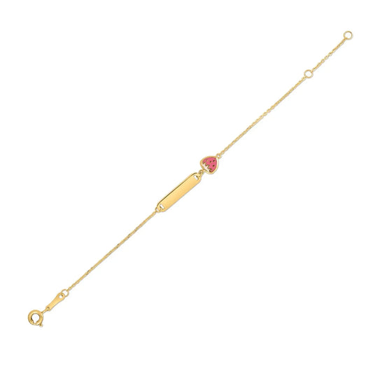 14k Yellow Gold Strawberry Childrens Bracelet (1.00 mm) RCJ Bracelets  CELESTIA LUXE JEWELLERS
