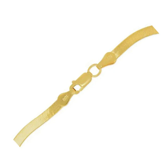 14k Yellow Gold Super Flex Herringbone Bracelet (1.50 mm) RCJ Bracelets  CELESTIA LUXE JEWELLERS
