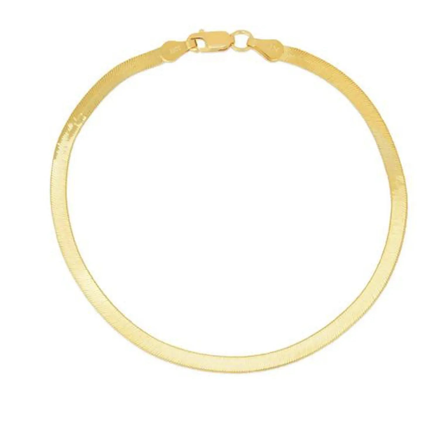 14k Yellow Gold Super Flex Herringbone Bracelet (1.50 mm) RCJ Bracelets  CELESTIA LUXE JEWELLERS