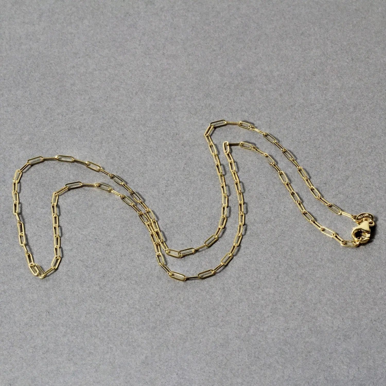 18K Yellow Gold Fine Paperclip Chain (1.50 mm) RCJ Chains  CELESTIA LUXE JEWELLERS