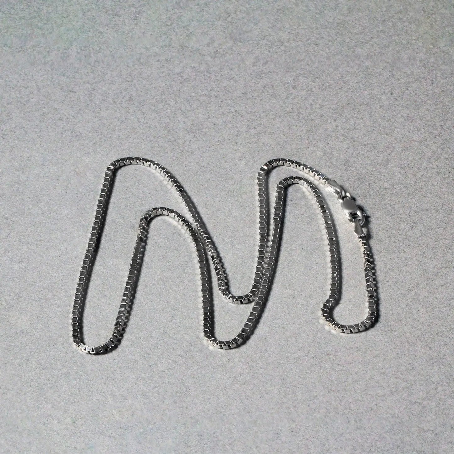 18k White Gold Classic Box Chain (1.40 mm) RCJ Chains  CELESTIA LUXE JEWELLERS