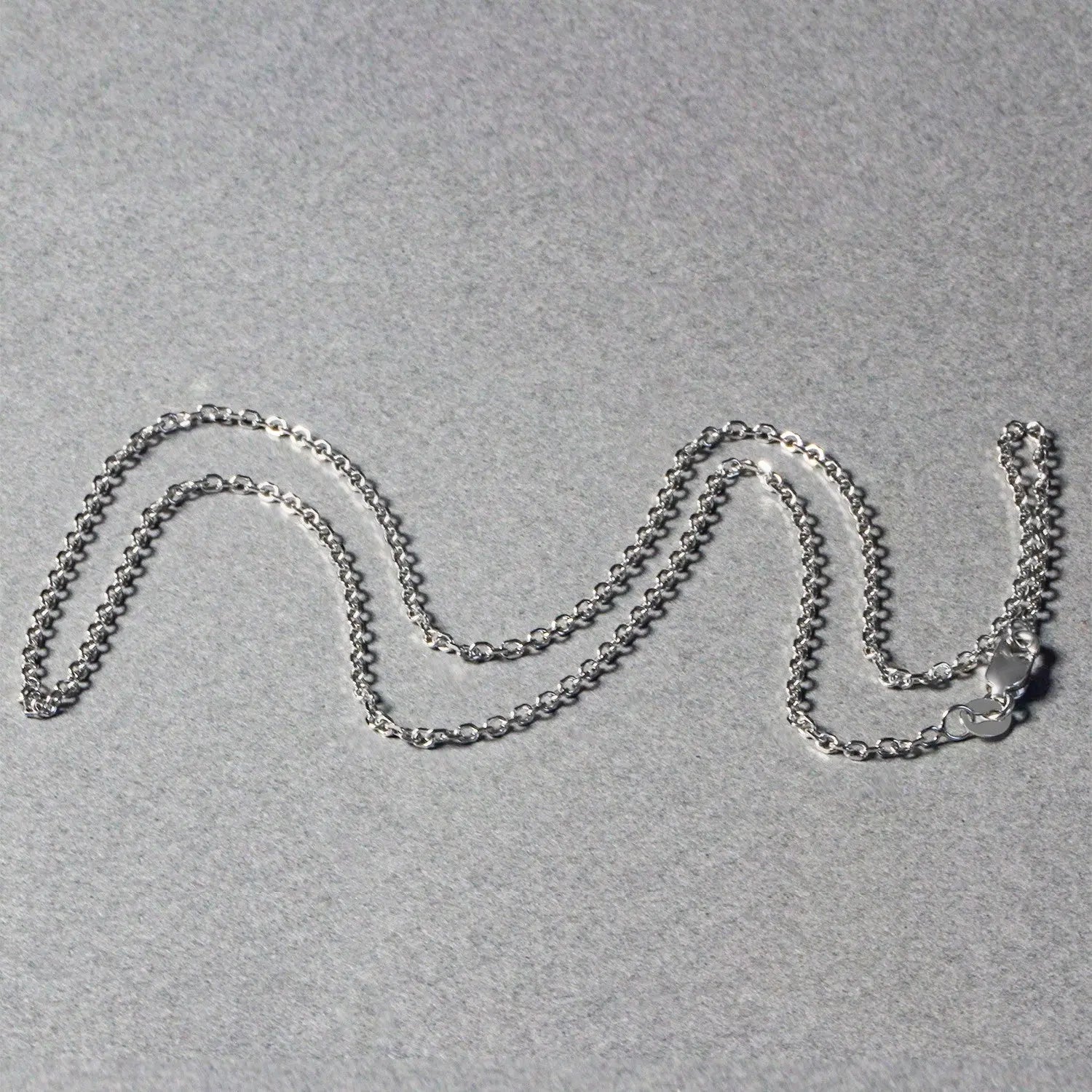 18k White Gold Diamond Cut Cable Link Chain (1.40 mm) RCJ Chains  CELESTIA LUXE JEWELLERS