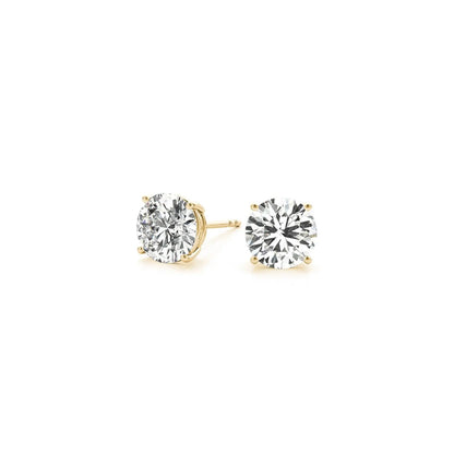 2 cttw Certified IGI Lab Grown Round Diamond Earrings 14k Yellow Gold (G/VS2) RCJ Earrings  CELESTIA LUXE JEWELLERS