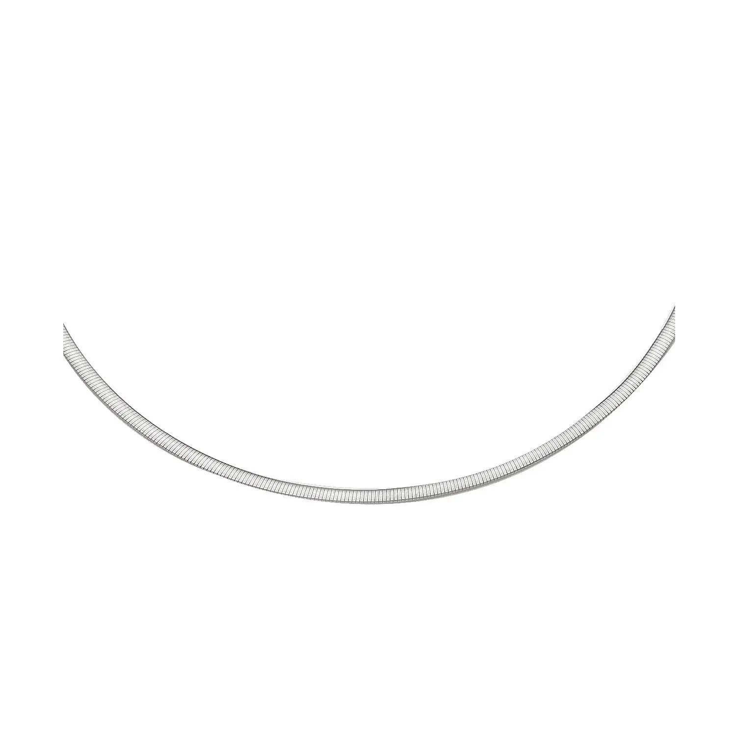 2.5mm 14k Two Tone Gold Reversible Omega Necklace RCJ Necklaces  CELESTIA LUXE JEWELLERS