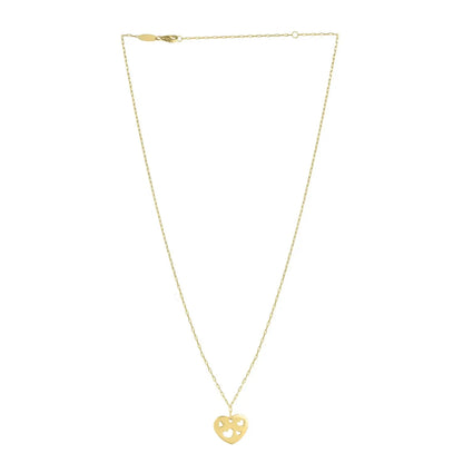 Cutout Heart Necklace in 14K Yellow Gold RCJ Necklaces  CELESTIA LUXE JEWELLERS