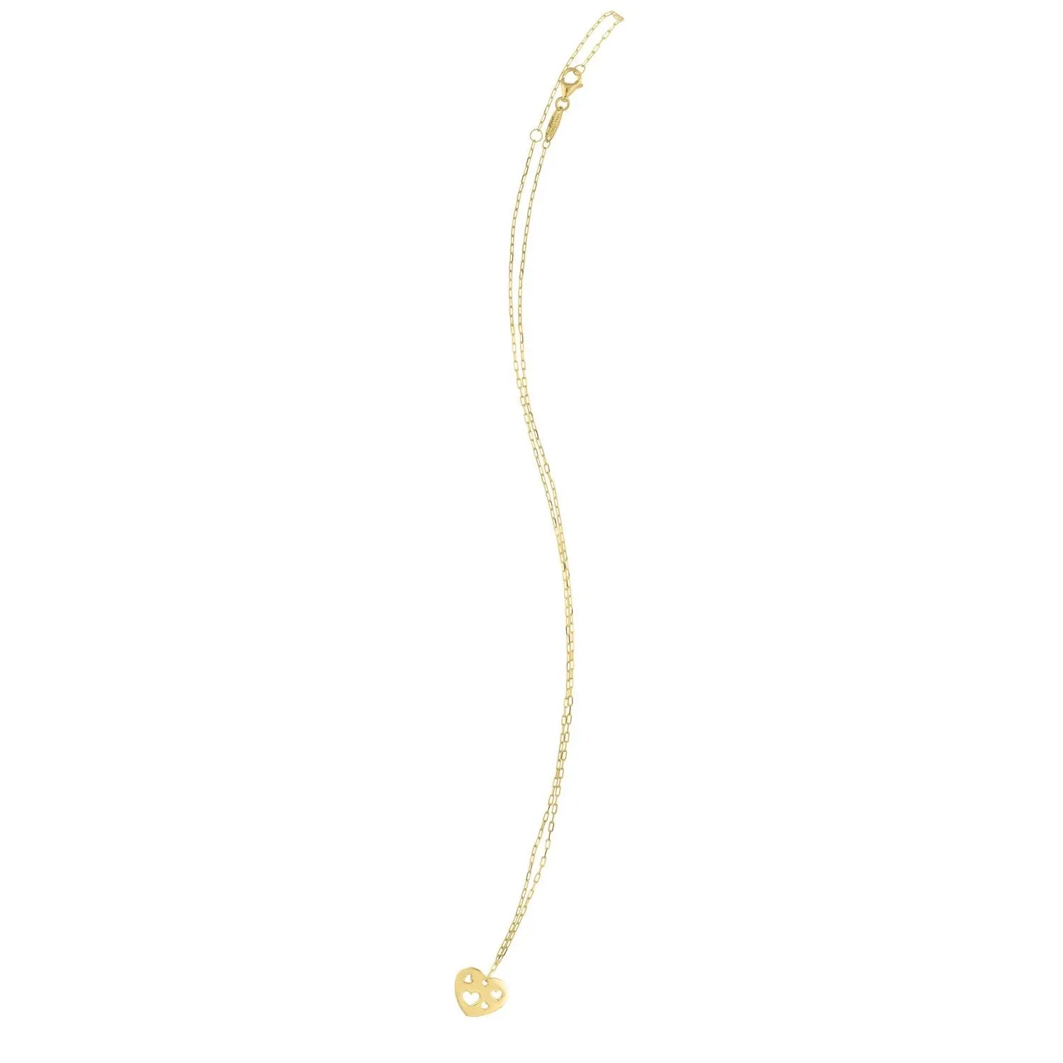 Cutout Heart Necklace in 14K Yellow Gold RCJ Necklaces  CELESTIA LUXE JEWELLERS