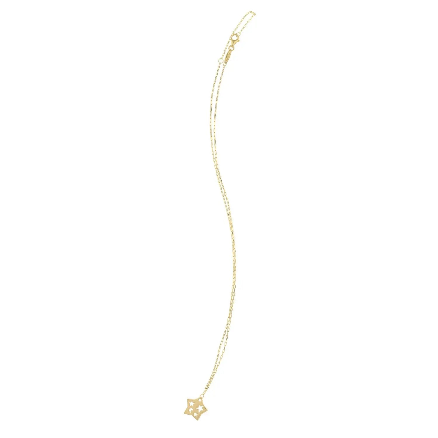 Cutout Star Necklace in 14K Yellow Gold RCJ Necklaces  CELESTIA LUXE JEWELLERS