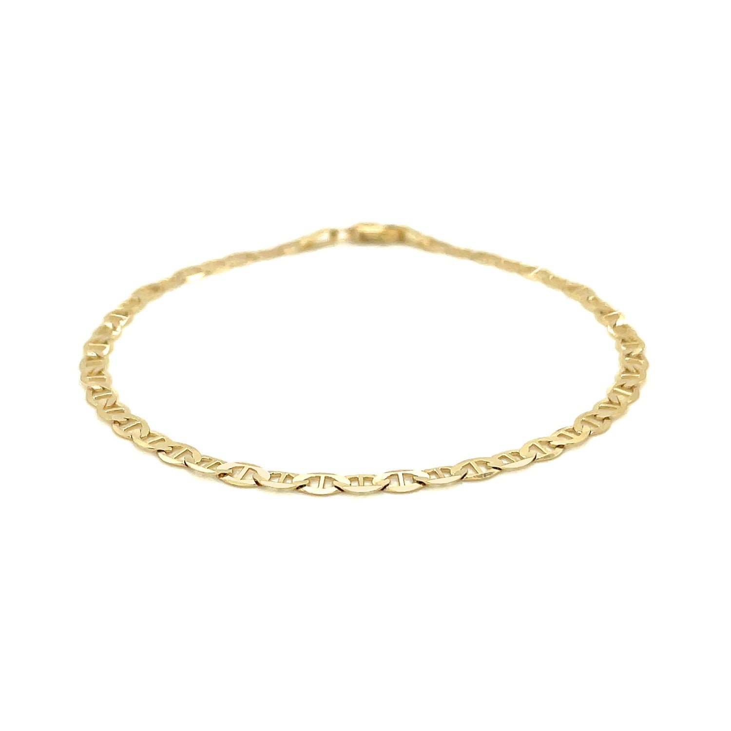 14k Yellow Gold Mariner Link Bracelet (3.20 mm) RCJ Bracelets  CELESTIA LUXE JEWELLERS