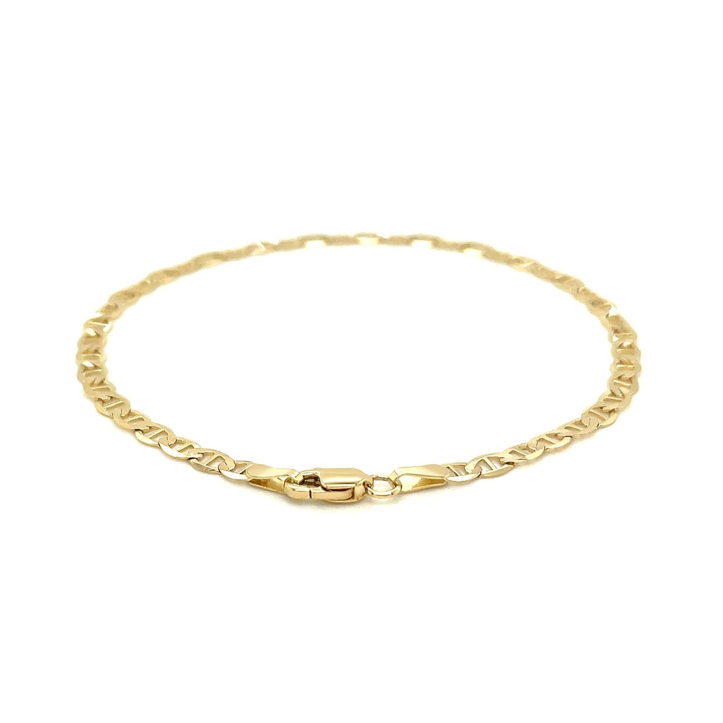 14k Yellow Gold Mariner Link Bracelet (3.20 mm) RCJ Bracelets  CELESTIA LUXE JEWELLERS