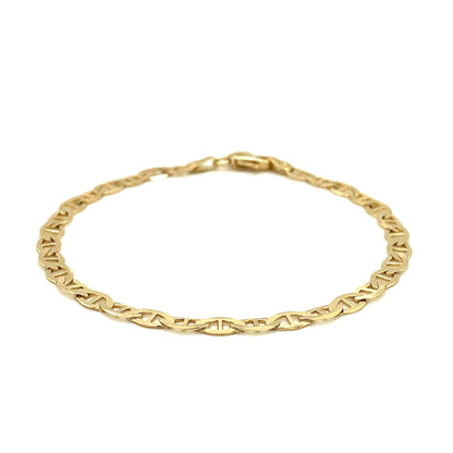 14k Yellow Gold Mariner Link Bracelet (4.50 mm) RCJ Bracelets  CELESTIA LUXE JEWELLERS