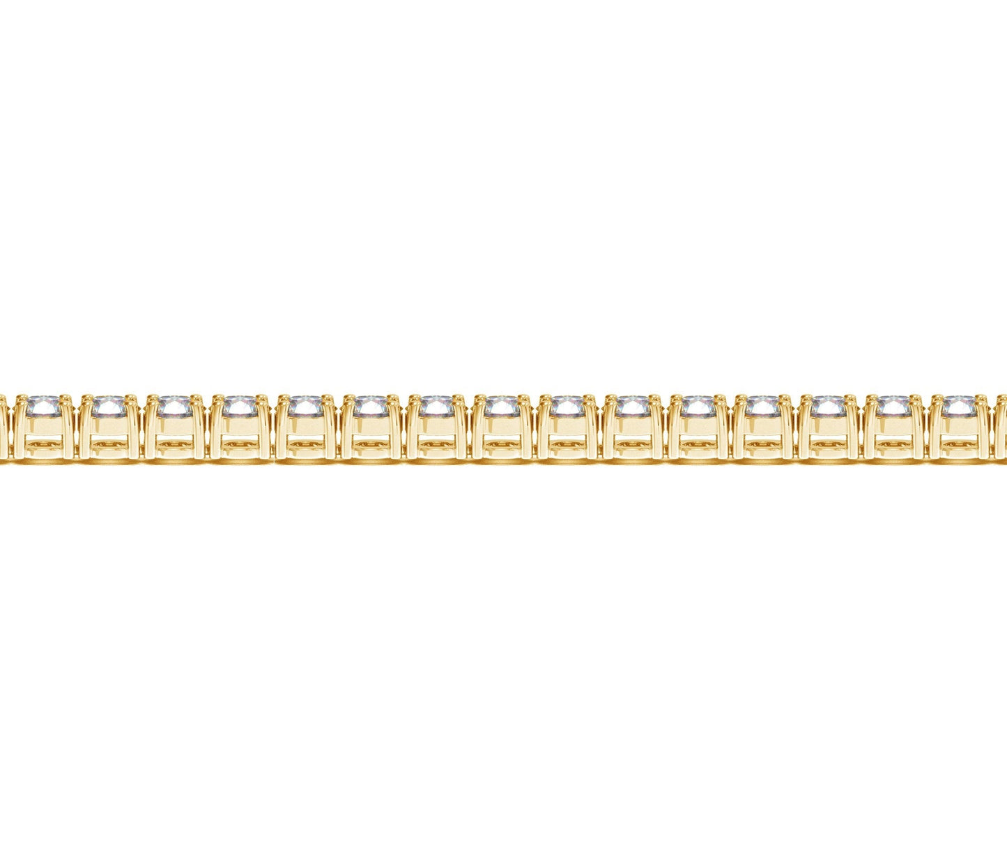 Lab Grown Round Diamond Tennis Bracelet in 14k Yellow Gold(10 cctw F/G  VS2/SI1) RCJ Bracelets  CELESTIA LUXE JEWELLERS