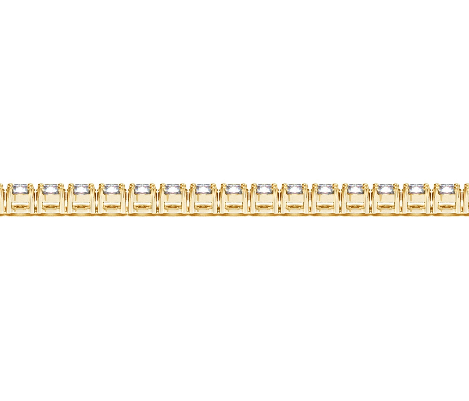 Lab Grown Round Diamond Tennis Bracelet in 14k Yellow Gold(10 cctw F/G  VS2/SI1) RCJ Bracelets  CELESTIA LUXE JEWELLERS
