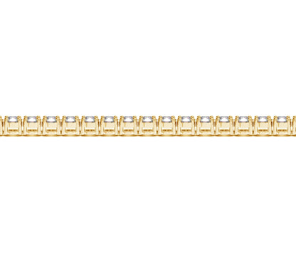 Lab Grown Round Diamond Tennis Bracelet in 14k Yellow Gold(10 cctw F/G  VS2/SI1) RCJ Bracelets  CELESTIA LUXE JEWELLERS