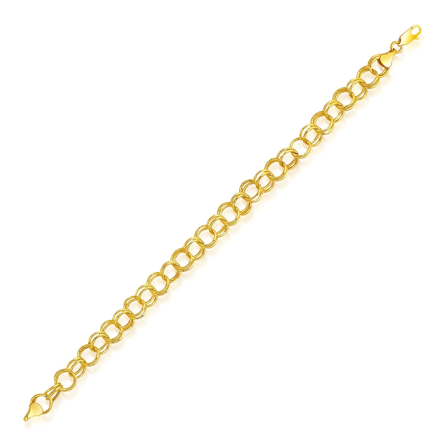 14k Yellow Gold Lite Charm Bracelet (8.00 mm) RCJ Bracelets  CELESTIA LUXE JEWELLERS