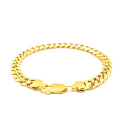 14k Yellow Gold Solid Miami Cuban Bracelet (7.20 mm) RCJ Bracelets  CELESTIA LUXE JEWELLERS