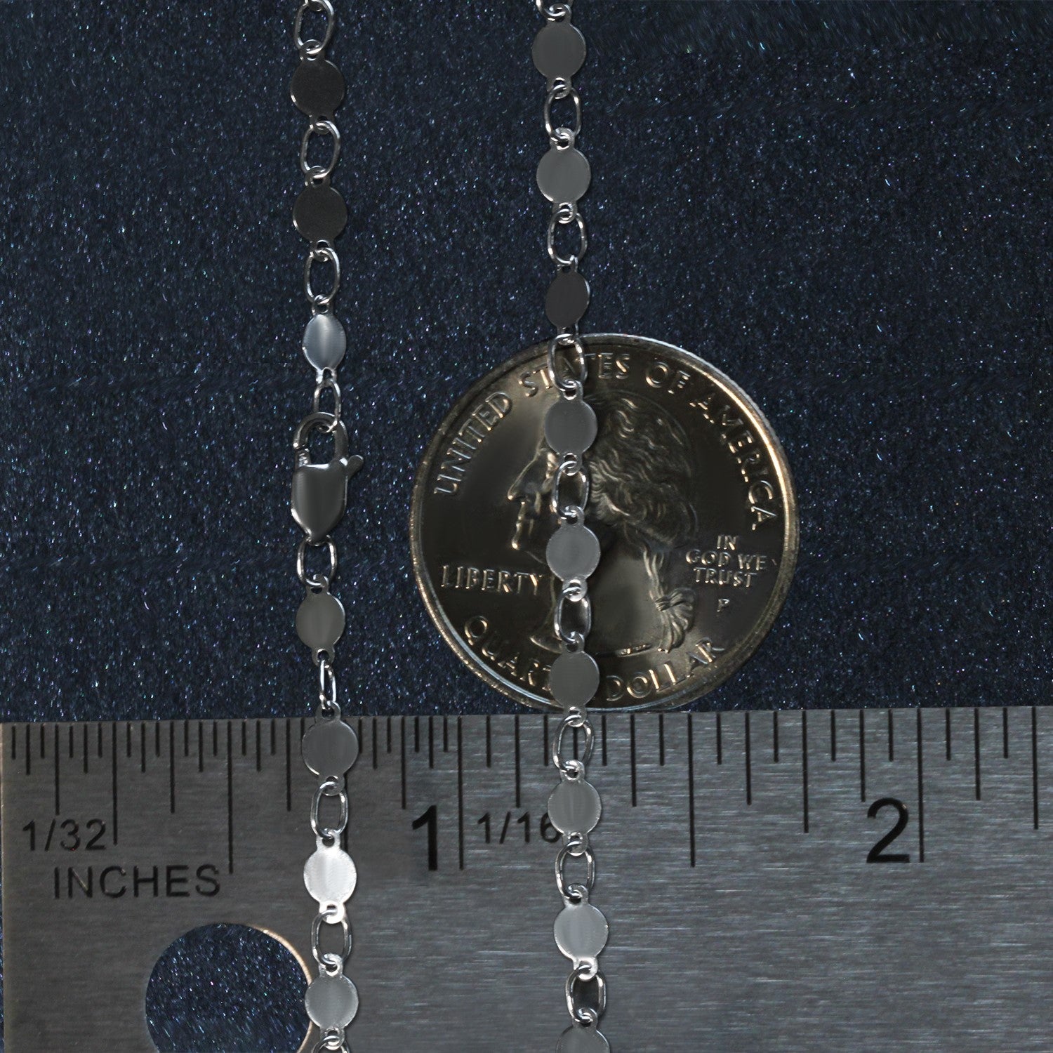 14k White Gold Bracelet with Polished Circles (4.00 mm) RCJ Bracelets  CELESTIA LUXE JEWELLERS