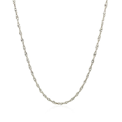 Sterling Silver 1.6mm Singapore Style Chain (1.50 mm) RCJ Chains  CELESTIA LUXE JEWELLERS