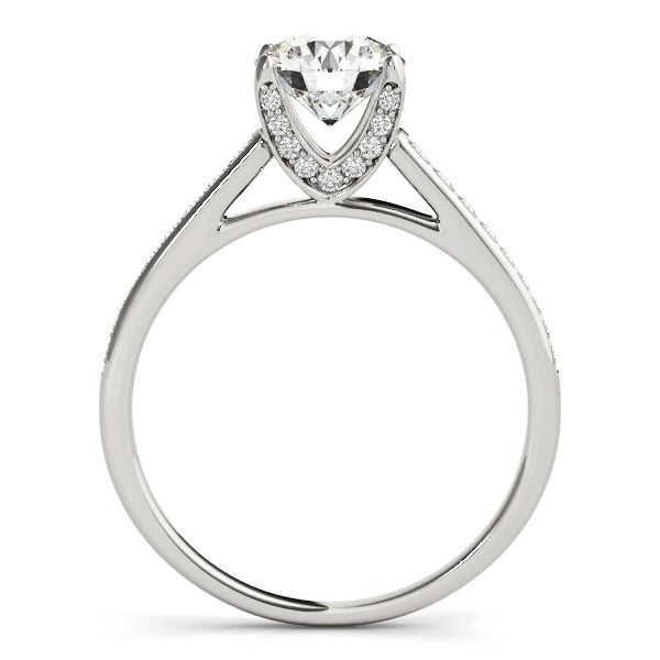 14k White Gold Diamond Engagement Ring With Cathedral Design (1 1/3 cttw) RCJ Rings  CELESTIA LUXE JEWELLERS