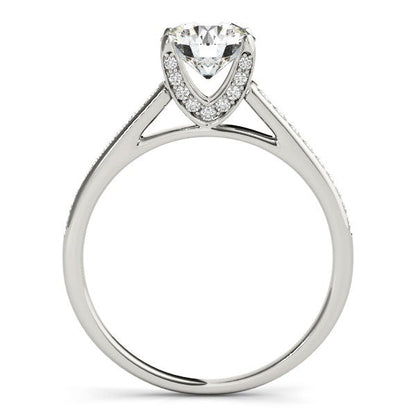 14k White Gold Diamond Engagement Ring With Cathedral Design (1 1/3 cttw) RCJ Rings  CELESTIA LUXE JEWELLERS
