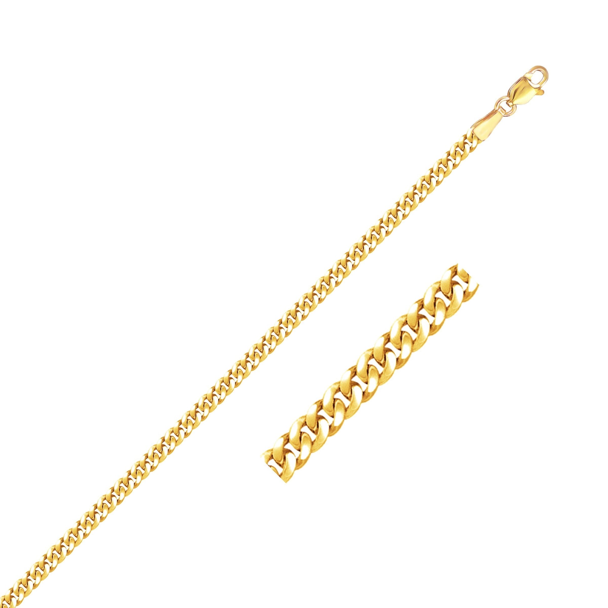 3.60mm 14K Yellow Gold Gourmette Chain RCJ Chains  CELESTIA LUXE JEWELLERS