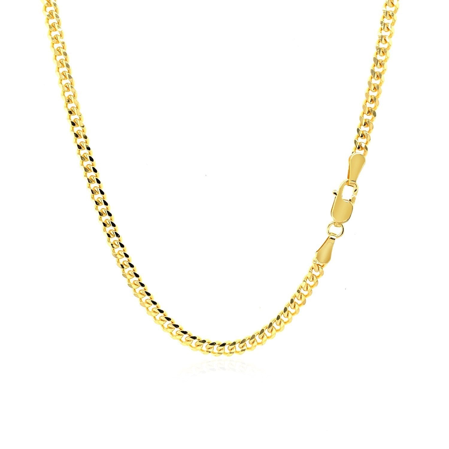 3.60mm 14K Yellow Gold Gourmette Chain RCJ Chains  CELESTIA LUXE JEWELLERS