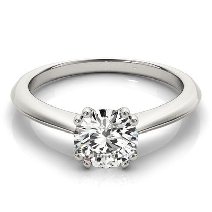 14k White Gold Double Prong Set Solitaire Diamond Engagement Ring (1 cttw) RCJ Rings  CELESTIA LUXE JEWELLERS