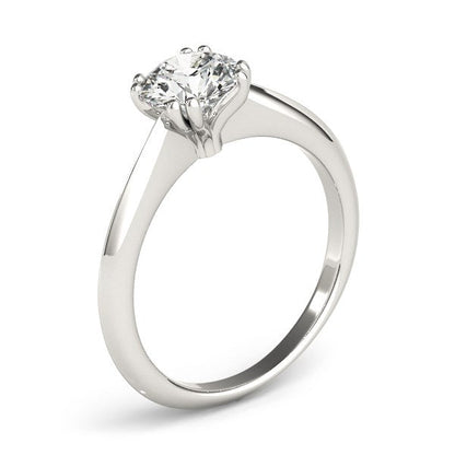 14k White Gold Double Prong Set Solitaire Diamond Engagement Ring (1 cttw) RCJ Rings  CELESTIA LUXE JEWELLERS
