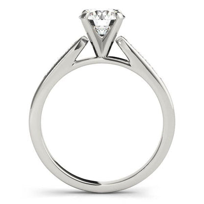 14k White Gold Single Row Diamond Engagement Ring (1 cttw) RCJ Rings  CELESTIA LUXE JEWELLERS