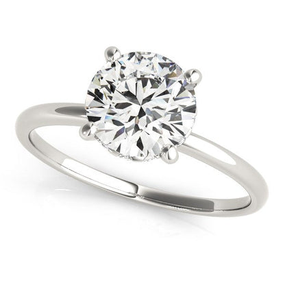 14k White Gold Prong Set Round Diamond Engagement Ring (2 cttw) RCJ Rings  CELESTIA LUXE JEWELLERS