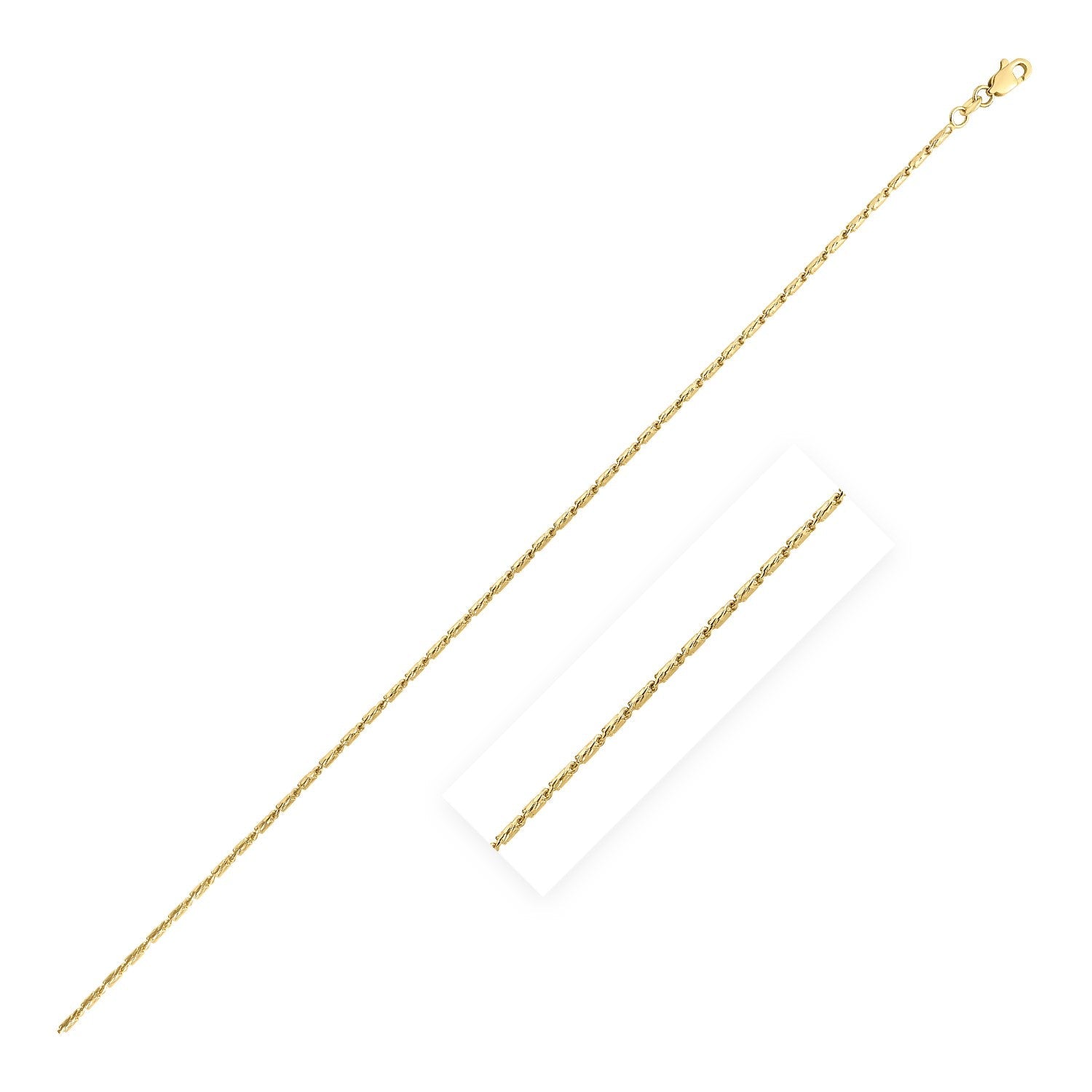 14k Yellow Gold Lumina Pendant Chain (1.70 mm) RCJ Chains  CELESTIA LUXE JEWELLERS
