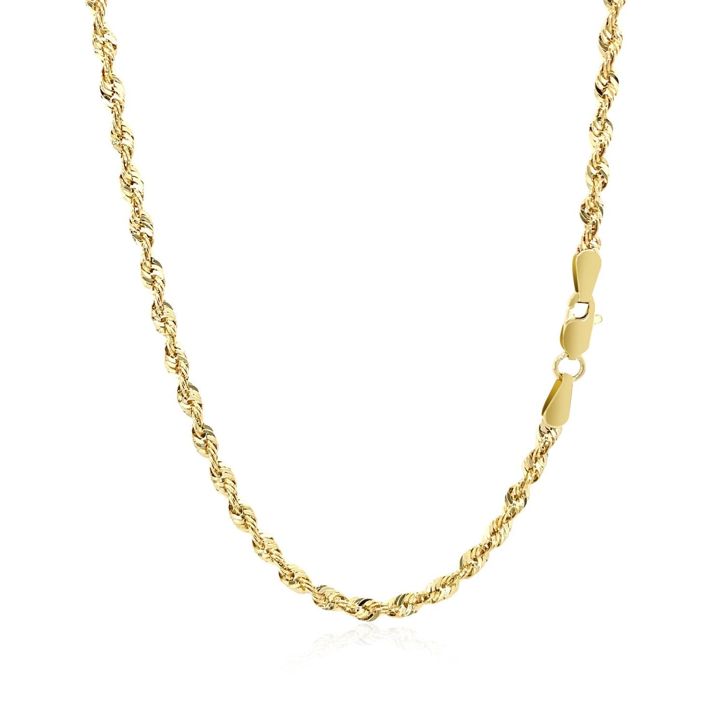 14k Yellow Gold Light Rope Chain (2.5 mm) RCJ Chains  CELESTIA LUXE JEWELLERS