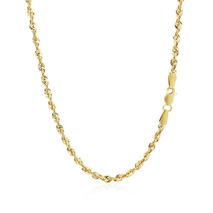 14k Yellow Gold Light Rope Chain (2.5 mm) RCJ Chains  CELESTIA LUXE JEWELLERS