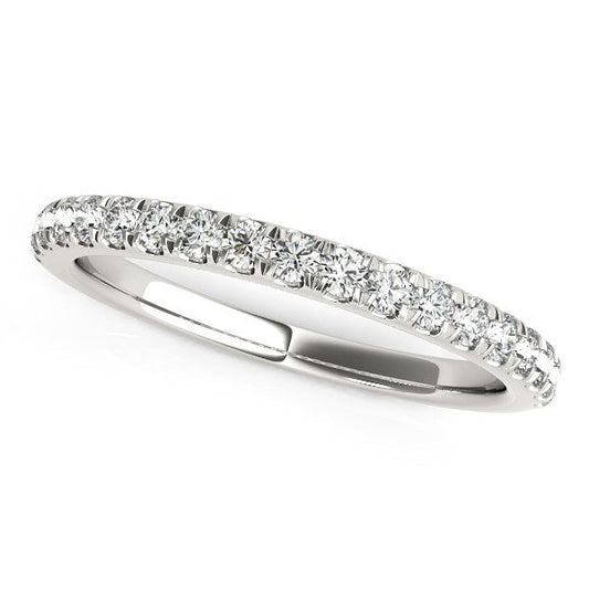 14k White Gold Pave Set Diamond Wedding Ring (1/4 cttw) RCJ Rings  CELESTIA LUXE JEWELLERS