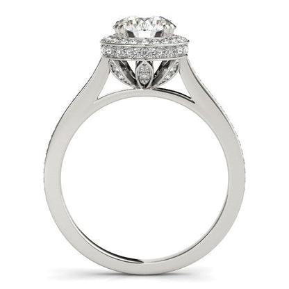 14k White Gold Classic Channel Slim Shank Diamond Engagement Ring (2 cttw) RCJ Rings  CELESTIA LUXE JEWELLERS
