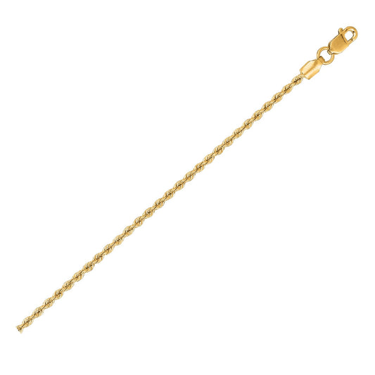 14k Yellow Gold Solid Rope Chain (1.50 mm) RCJ Chains  CELESTIA LUXE JEWELLERS