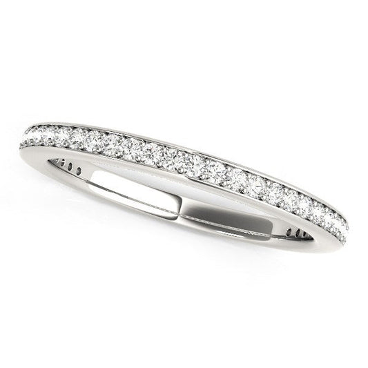 14k White Gold Round Diamond Wedding Ring (1/4 cttw) RCJ Rings  CELESTIA LUXE JEWELLERS