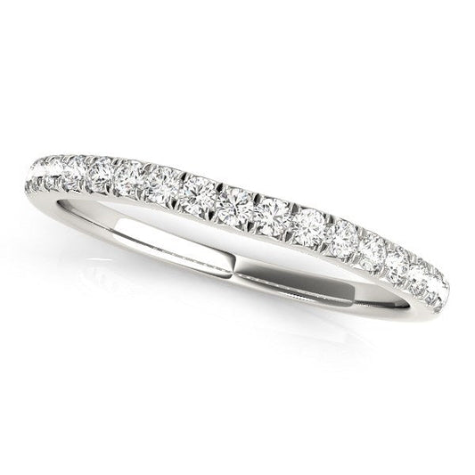 14k White Gold Curved Style Diamond Wedding Ring (1/3 cttw) RCJ Rings  CELESTIA LUXE JEWELLERS